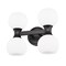 Z-Lite Artemis Vanity, 4-Light, 6.5 In.W x 13 In.L x 10.75 In.H, Matte Black/Matte Opal 494-4V-MB - alternate 8